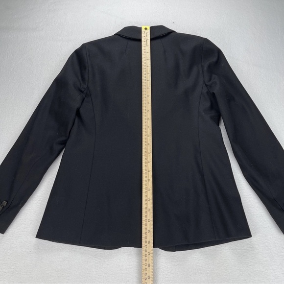 J. Crew Parke Women's Size 6 Wool Blend Blazer Jacket Black Shawl Collar Career - Picture 14 of 14